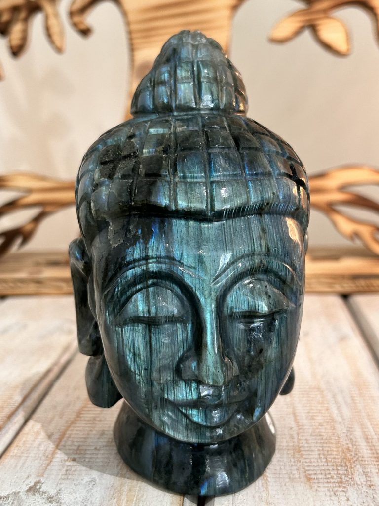 Tête de bouddha en pierre